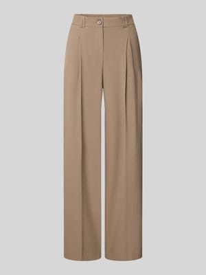 Spodnie materiałowe z kieszenią z tyłu model „Maiga” Shop The Look MANNEQUINE