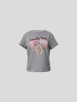 T-Shirt mit Motiv-Print Shop The Look MANNEQUINE