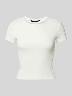 Regular Fit T-Shirt in Rippoptik Modell 'CHLOE' Shop The Look MANNEQUINE