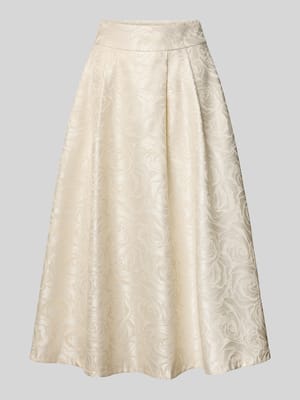 Spódnica midi z satyny z wpuszczanymi kieszeniami Shop The Look MANNEQUINE