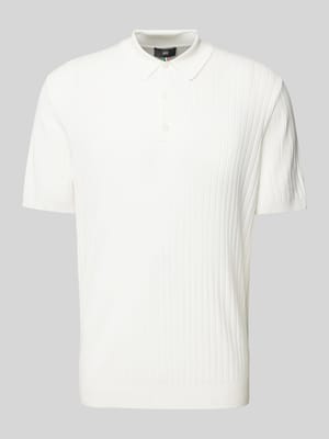 Slim Fit Poloshirt mit Knopfleiste Modell 'NUPE' Shop The Look MANNEQUINE