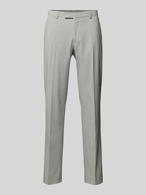 Straight leg pantalon van scheerwol met persplooien Shop The Look MANNEQUINE