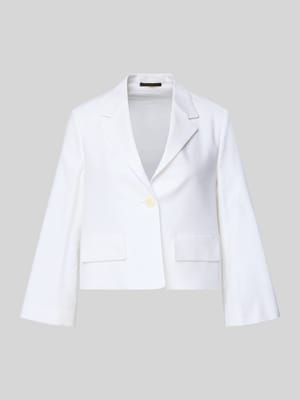 Blazer aus Leinen-Mix mit Reverskragen Shop The Look MANNEQUINE