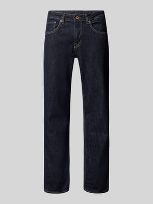 Straight fit jeans van katoenmix Shop The Look MANNEQUINE