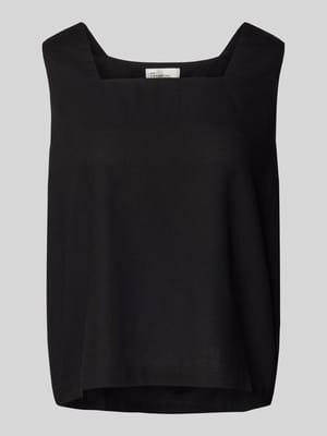 Trägertop aus Leinen-Viskose-Mix mit Karree-Ausschnitt Shop The Look MANNEQUINE