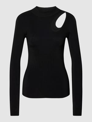 Strickpullover mit Cut Out Modell 'NATACHA' Shop The Look MANNEQUINE