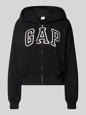 Regular Fit Sweatjacke mit Logo-Stitching Modell 'Heritage' Shop The Look MANNEQUINE