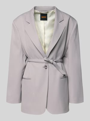 Slim Fit Longblazer mit Viskose-Anteil Modell 'JALARA' Shop The Look MANNEQUINE