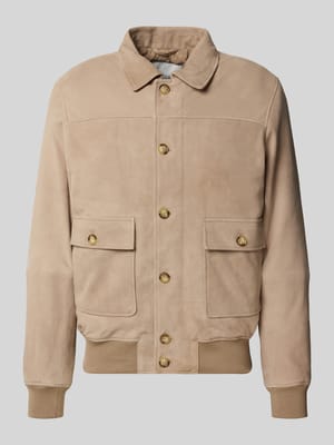 Bomberjacke mit Umlegekragen und Pattentaschen Shop The Look MANNEQUINE