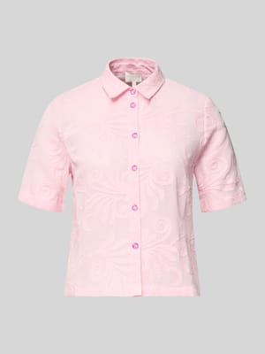 Bluzka o kroju regular fit z haftami Shop The Look MANNEQUINE