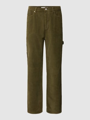 Baggy Fit Cordhose mit Label-Detail Shop The Look MANNEQUINE