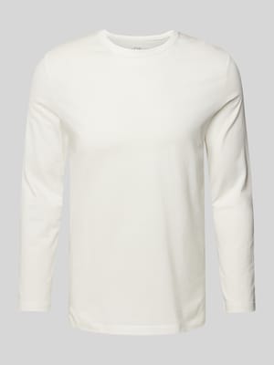 Regular Fit Langarmshirt aus reiner Baumwolle Shop The Look MANNEQUINE