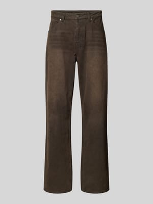Relaxed Fit Jeans mit Knopf- und Reißverschluss Shop The Look MANNEQUINE