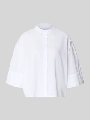 Boxy Fit Bluse mit Stehkragen und 3/4-Arm Shop The Look MANNEQUINE