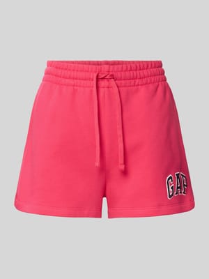 Sweatshorts mit Logo und elastischem Bund Shop The Look MANNEQUINE