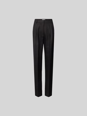 Tapered Fit Anzughose mit Kellerfalten Shop The Look MANNEQUINE