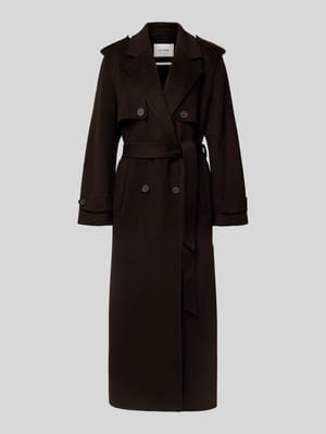 Lange wollen jas van zuivere wol, model 'COLETTE' Shop The Look MANNEQUINE