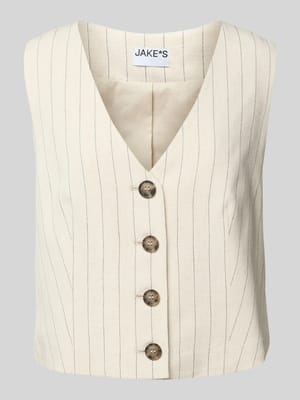 Weste aus Viskose-Mix mit Leinen-Anteil Shop The Look MANNEQUINE