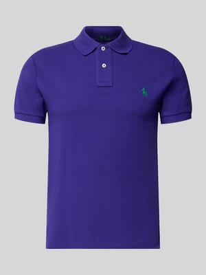 Slim fit poloshirt van puur katoen Shop The Look MANNEQUINE