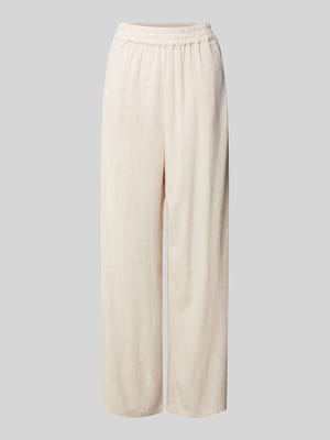 Wide Leg Stoffhose aus Viskose-Leinen-Mix Shop The Look MANNEQUINE