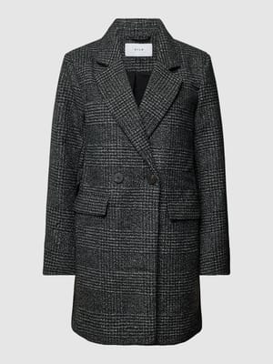 Lange jas met reverskraag en klepzakken Shop The Look MANNEQUINE