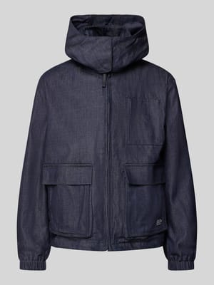 Regular Fit Jeansjacke aus Baumwoll-Lyocell-Mix Shop The Look MANNEQUINE