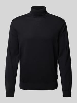 Gebreide pullover met coltrui, model 'GAARDO' Shop The Look MANNEQUINE