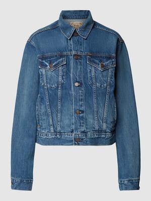 Jeansjack met klepzakken Shop The Look MANNEQUINE