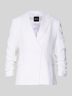 Slim Fit Kurzblazer aus Leinen-Viskose-Mix Modell 'JIA8' Shop The Look MANNEQUINE