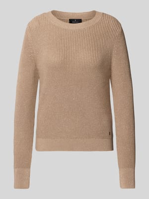 Gebreide pullover met ribboorden Shop The Look MANNEQUINE