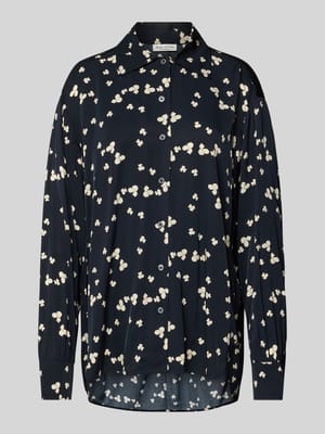 Oversized Langarmbluse aus reiner Viskose Shop The Look MANNEQUINE