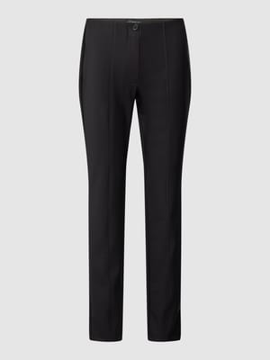 Stoffen broek met siernaden Shop The Look MANNEQUINE