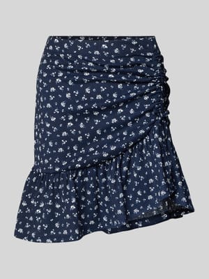 Spódnica mini o rozkloszowanym kroju ze wzorem na całej powierzchni model ‘HILLARY’ Shop The Look MANNEQUINE