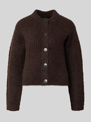 Relaxed fit gebreid jack met wol, model 'CARMEN' Shop The Look MANNEQUINE