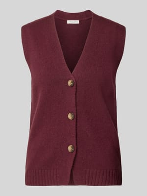 Strickweste aus Wolle mit V-Ausschnitt Shop The Look MANNEQUINE