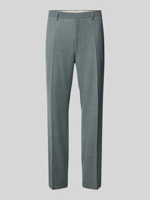 Spodnie garniturowe o kroju regular fit z dodatkiem żywej wełny model 'LEON' Shop The Look MANNEQUINE