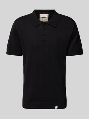 Slim fit poloshirt met labeldetail Shop The Look MANNEQUINE