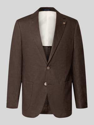 Marynarka w kroju regular fit z czystego lnu z kołnierzem z połami Shop The Look MANNEQUINE