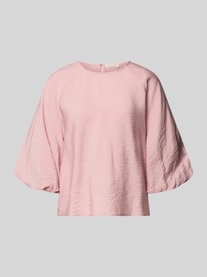 Regular Fit Bluse aus Viskose-Mix mit 3/4-Arm Shop The Look MANNEQUINE