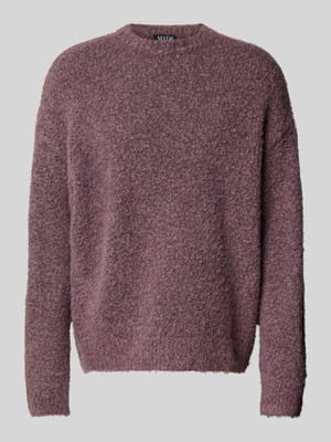 Oversized gebreide pullover met ribboorden Shop The Look MANNEQUINE