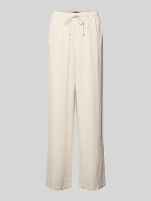 loose fit wijdte broek van mix van viscose en linnen model 'SIESTA' Shop The Look MANNEQUINE