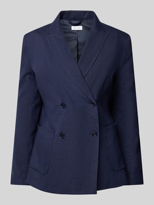 Leinenblazer mit aufgesetzten Taschen Shop The Look MANNEQUINE