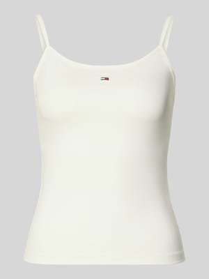 Regular fit tanktop van katoenmix Shop The Look MANNEQUINE