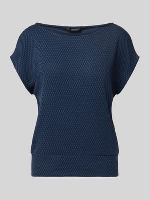 T-Shirt mit Strukturmuster Modell 'Sumsala' Shop The Look MANNEQUINE