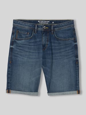 Bermudy jeansy krój regular fit z mieszanka bawełny Shop The Look MANNEQUINE