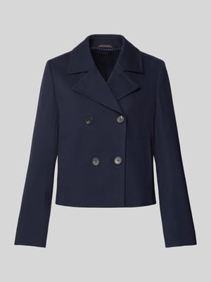 Regular Fit Blazer aus Viskose-Mix mit Reverskragen Shop The Look MANNEQUINE