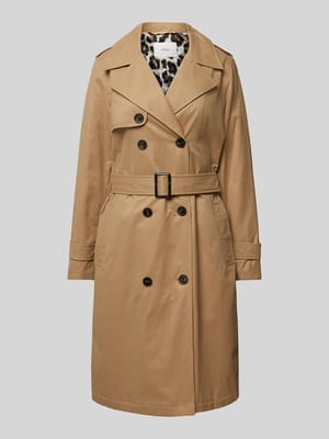 Getailleerde trenchcoat met katoen en gewatteerde voering Shop The Look MANNEQUINE