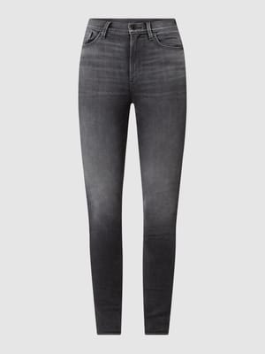 Jeansy o kroju skinny fit z dodatkiem streczu model ‘Kafey’ Shop The Look MANNEQUINE