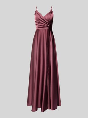 Abendkleid mit V-Ausschnitt Shop The Look MANNEQUINE