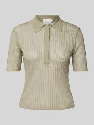 Strickshirt mit Strukturmuster Modell 'TORBOLE' Shop The Look MANNEQUINE